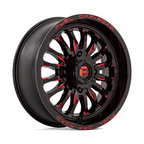 Fuel UTV D822 ARC 18x7 Gloss Black Milled Red Wheel with 4x137 Bolt Pattern and +13 Offset