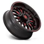 Fuel UTV D822 ARC 18x7 Gloss Black Milled Red Wheel with 4x137 Bolt Pattern and +13 Offset