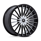 Asanti Black AB048 VICEROY 24x10 Gloss Black Machined Wheel with 6x135/139.7 Bolt Pattern and 30mm Offset