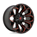 Fuel 1PC D787 Assault 18x9 Matte Black Red Milled Wheel with 6x135/6x139.7 Bolt Pattern