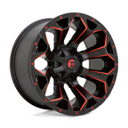 Fuel 1PC D787 Assault 18x9 Matte Black Red Milled Wheel with 5x114.3/5x127 Bolt Pattern and 78.10mm Center Bore
