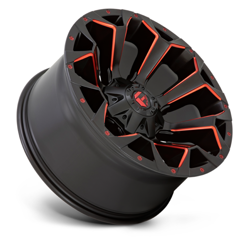 Fuel 1PC D787 Assault 20x9 Matte Black Red Milled Wheel with 6x135/139.7 Bolt Pattern and 106.10mm Center Bore