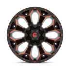 Fuel 1PC D787 Assault 20x9 Matte Black Red Milled Wheel with 6x135/139.7 Bolt Pattern and 106.10mm Center Bore