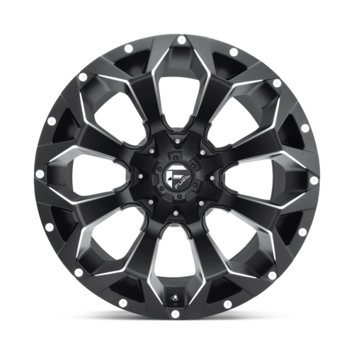 Fuel 1PC D546 Assault 17x8.5 Matte Black Milled Wheels with 6x120 Bolt Pattern and +14 Offset