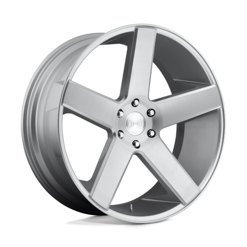 DUB 1PC S218 BALLER 26x10 Inch Gloss Silver Brushed Wheel with 6x139.7 Bolt Pattern and +20 Offset