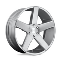 DUB 1PC S218 BALLER 26x10 Inch Gloss Silver Brushed Wheel with 6x139.7 Bolt Pattern and +20 Offset