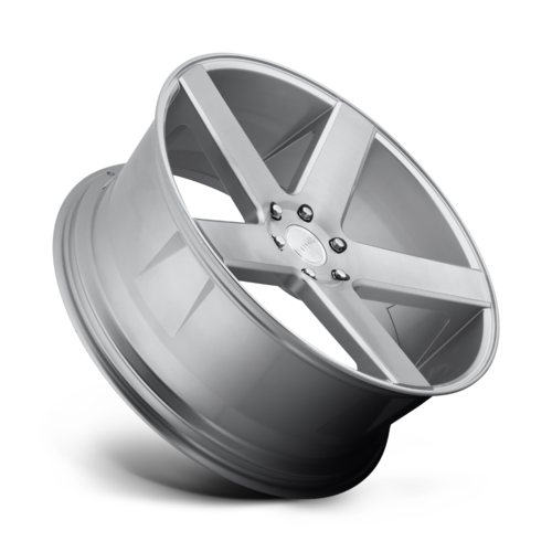 DUB 1PC S218 BALLER 22x9.5 Inch Gloss Silver Brushed Wheel with 6x139.7 Bolt Pattern and 19mm Offset