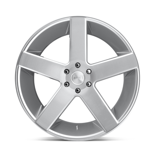 DUB 1PC S218 Baller 22x9.5 Inch Wheel with 6x135 Bolt Pattern and Gloss Silver Brushed Finish
