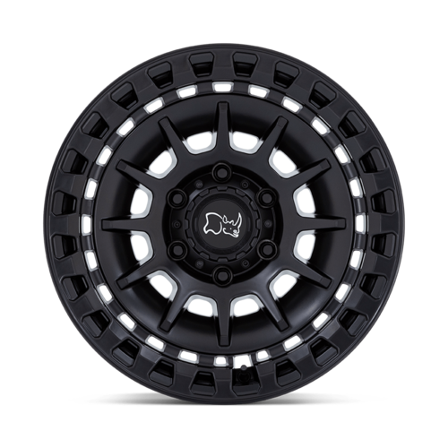 Black Rhino Hard Alloys BARRAGE 17x8.5 Matte Black Wheel with 5x127 Bolt Pattern and -10 Offset