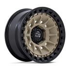 Black Rhino Hard Alloys BARRAGE 17x8.5 Inch Desert Sand with Matte Black Lip Wheel