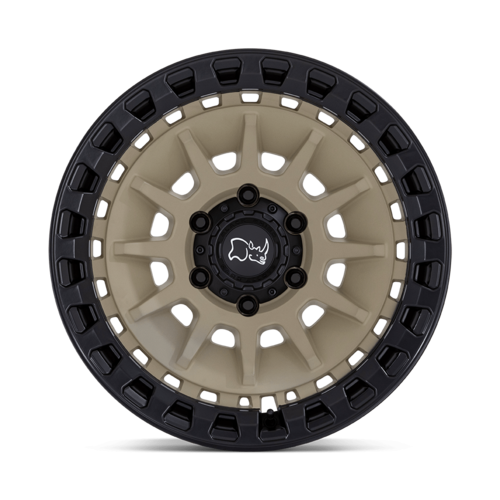 Black Rhino Hard Alloys BARRAGE 18x9 Desert Sand with Matte Black Lip Wheel