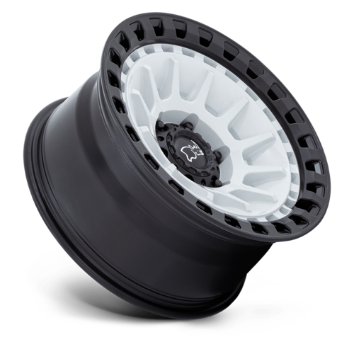 Black Rhino Hard Alloys BARRAGE 17x8.5 Inch Gloss White on Matte Black Wheel