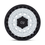 Black Rhino Hard Alloys BARRAGE 17x8.5 Inch Gloss White on Matte Black Wheel