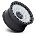 Black Rhino Hard Alloys BARRAGE 17x8.5 Inch Gloss White on Matte Black Wheel with 6x139.7 Bolt Pattern and -10 Offset
