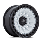 Black Rhino Hard Alloys BARRAGE 18x9 Gloss White on Matte Black Wheel with 6x139.7 Bolt Pattern and +0 Offset