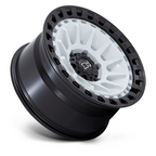 Black Rhino Hard Alloys BARRAGE 18x9 Gloss White on Matte Black Wheel with 6x139.7 Bolt Pattern and +0 Offset