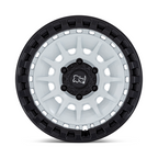 Black Rhino Hard Alloys BARRAGE 18x9 Gloss White on Matte Black Wheel with 6x139.7 Bolt Pattern and +0 Offset
