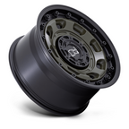 Black Rhino Hard Alloys Atlas 17x8 Olive Drab Green with Black Lip Wheel
