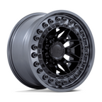 Black Rhino Hard Alloys Alpha 18x9 Matte Black with Gunmetal Lip Wheel - 8x170 Bolt Pattern, +0 Offset, 125.10 Center Bore