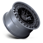 Black Rhino Hard Alloys Alpha 18x9 Matte Black with Gunmetal Lip Wheel - 8x170 Bolt Pattern, +0 Offset, 125.10 Center Bore