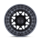 Black Rhino Hard Alloys Alpha 18x9 Matte Black with Gunmetal Lip Wheel - 8x170 Bolt Pattern, +0 Offset, 125.10 Center Bore
