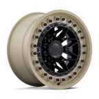 Black Rhino Hard Alloys ALPHA 17x9 Matte Black with Sand Lip Wheel
