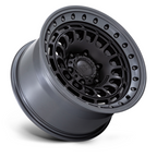 Black Rhino Hard Alloys Sahara 17x9 Matte Black with Gunmetal Lip Wheel (Part Number BR014 SAHARA)