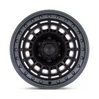 Black Rhino Hard Alloys Sahara 17x9 Matte Black with Gunmetal Lip Wheel - 6x139.7 Bolt Pattern, -12 Offset, 106.10 Center Bore