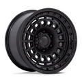 Black Rhino Hard Alloys Sahara 17x9 Matte Black with Gloss Black Lip Wheel - 6x139.7 Bolt Pattern, +0 Offset
