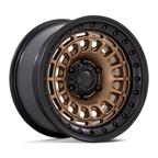 Black Rhino Hard Alloys Sahara 17x9 Matte Bronze with Gloss Black Lip - 5x127 Bolt Pattern +0 Offset