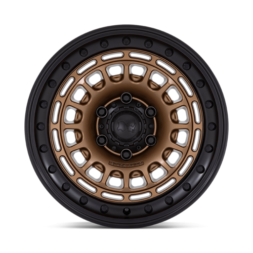 Black Rhino Hard Alloys Sahara 17x9 Matte Bronze with Gloss Black Lip - 5x127 Bolt Pattern, -12 Offset