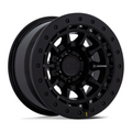 Black Rhino Hard Alloys Tusk 17x8.5 Inch Gloss Black Off-Road Wheel with 5x127 Bolt Pattern and -10 Offset