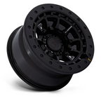 Black Rhino Hard Alloys BR016 Tusk 17x8.5 Inch Gloss Black Wheel with 6x139.7 Bolt Pattern and 106.10mm Center Bore