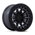 Black Rhino Hard Alloys Tusk 17x8.5 Matte Gunmetal Wheel with 6x135 Bolt Pattern and 87.10 Center Bore