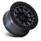 Black Rhino Hard Alloys Tusk 17x8.5 Matte Gunmetal Wheel with 6x139.7 Bolt Pattern and 0 Offset