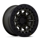 Black Rhino Hard Alloys Tusk 17x8.5 Inch Olive Drab Green Wheel with -10 Offset and 6x139.7 Bolt Pattern