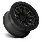Black Rhino Hard Alloys Tusk 17x8.5 Olive Drab Green Off-Road Wheel with -10 Offset and 5x127 Bolt Pattern