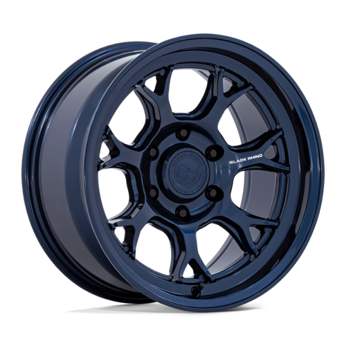 Black Rhino Hard Alloys ETOSHA 17x8.5 Inch Gloss Midnight Blue Wheel with -10 Offset and 6x139.7 Bolt Pattern