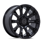 Black Rhino Hard Alloys Diamondback 20x9 Matte Black Wheel with 6x114.3 Bolt Pattern and +12 Offset