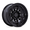 Black Rhino Hard Alloys BR021 MONDO 17x8.5 Matte Black with Gloss Black Lip Wheels for 6x139.7 Bolt Pattern and -10 Offset