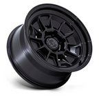 Black Rhino Hard Alloys BR021 Mondo 17x8.5 Matte Black with Gloss Black Lip Wheel