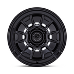 Black Rhino Hard Alloys BR021 MONDO 17x8.5 Matte Black with Gloss Black Lip Wheels for 6x139.7 Bolt Pattern and -10 Offset