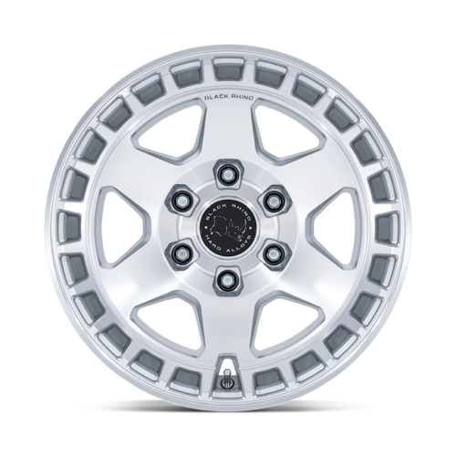Black Rhino Hard Alloys BR022 BAHARI 17x8.5 Wheel with Gloss Silver Machined Face Finish