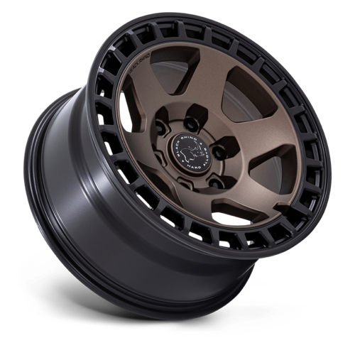 Black Rhino Hard Alloys BR022 BAHARI 17x8.5 Burnt Bronze with Matte Black Lip