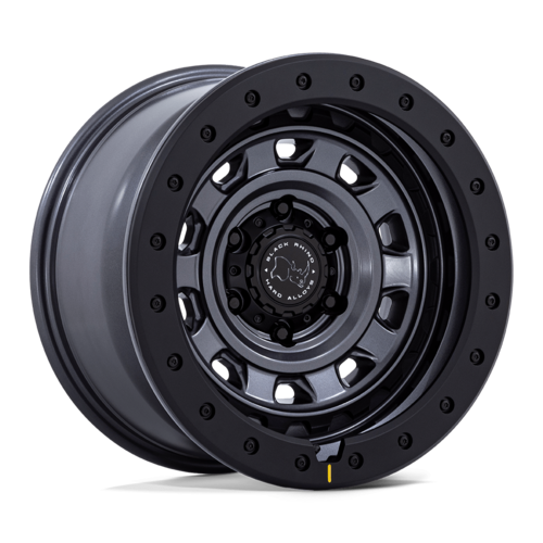 Black Rhino Hard Alloys XPLORER 17x9 Matte Gunmetal Wheel with Black Rock Guard