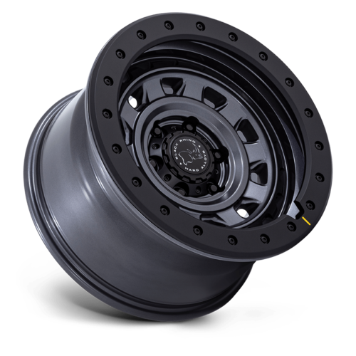Black Rhino Hard Alloys XPLORER 17x9 Matte Gunmetal with Matte Black Lip - Offset -12, 5x127 Bolt Pattern, 71.5 Center Bore