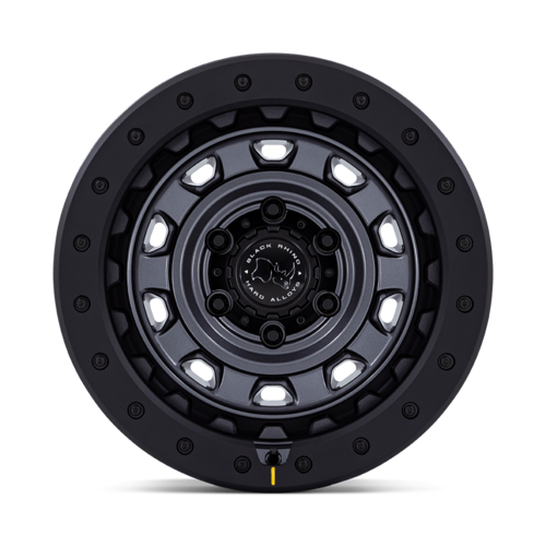 Black Rhino Hard Alloys XPLORER 17x9 Matte Gunmetal Wheel with Black Rock Guard