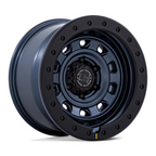 Black Rhino Hard Alloys BR023 XPLORER 17x9 Inch Alloy Wheel in Metallic Blue with Black Rock Guard