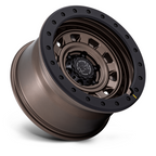 Black Rhino Hard Alloys XPLORER 17x9 Wheel with Burnt Bronze Finish and Matte Black Lip