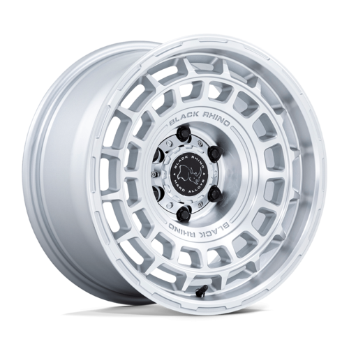 Black Rhino Hard Alloys BR024 AWOL 17x8.5 Silver Machined Face Wheel